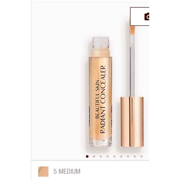 Women's Charlotte Tilbury Beautiful Skin Radiant Concealer 5 Medium Beige - Picture 1 of 4